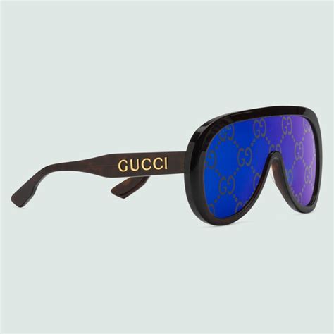 occhiali da sole gucci mascherina uomo|Occhiali da sole da uomo di Gucci Eyewear .